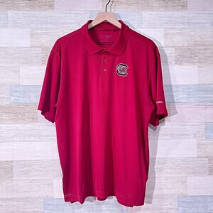 SOUTH CAROLINA GAMECOCKS Performance Polo Shirt Red Columbia Golf Mens XL
